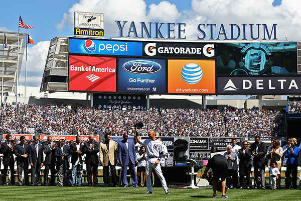 derek jeter yankee stadium celebration